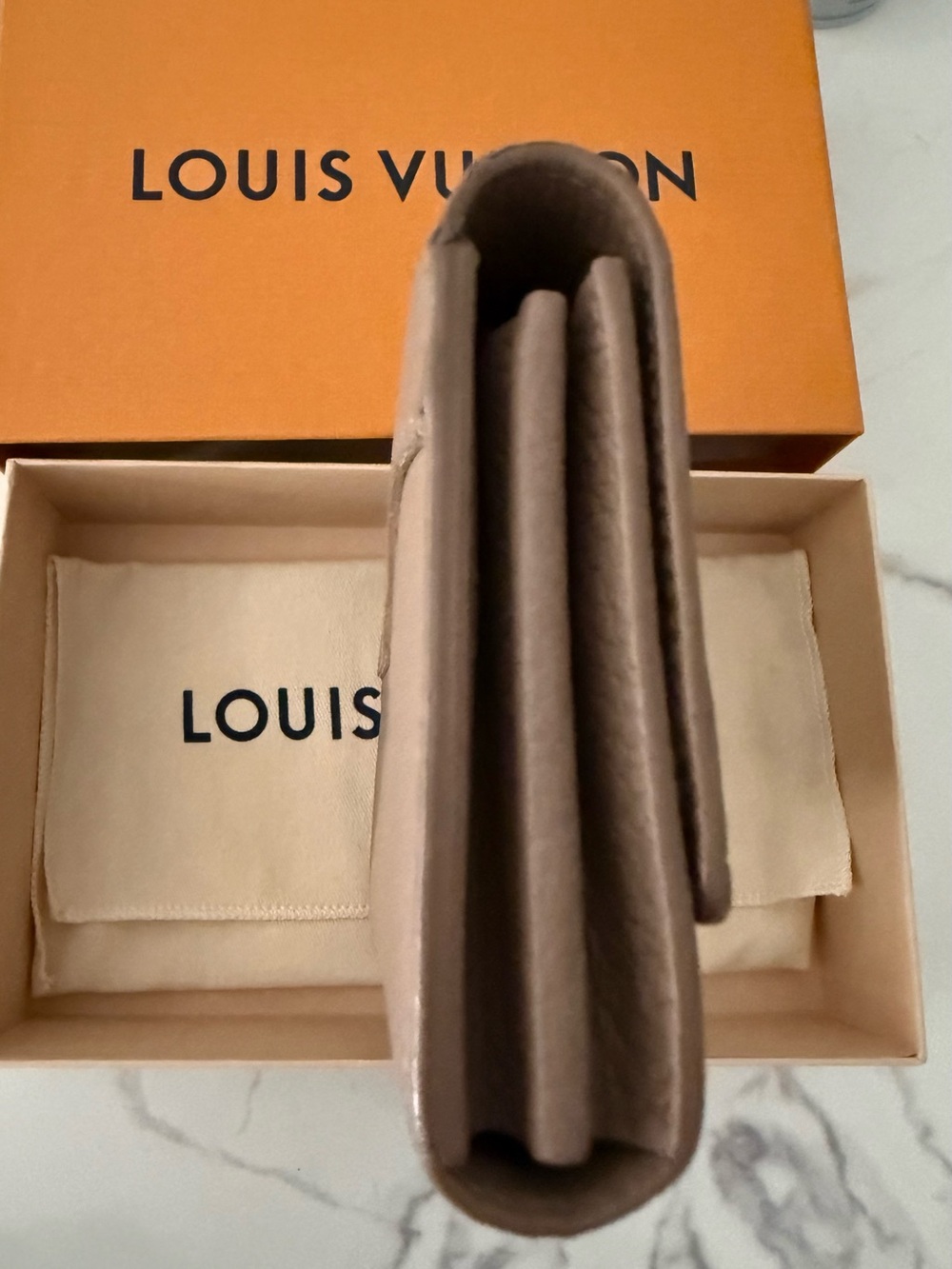 Louis Vuitton Portefeuille Capucines Long Wallet with Gold LV Emblem - Picture 6 of 14